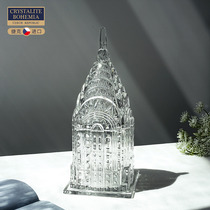 Czech imports Bohemia Crystal glass sugar cylinders Nordic light extravaganza minimalist living-room iron tower pendulum