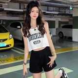 Красный жилет, бюстгальтер-топ, майка топ, короткая футболка без рукавов, эффект подтяжки, по фигуре