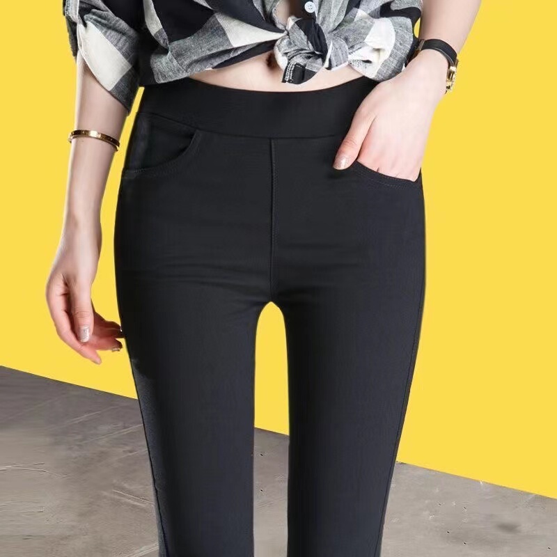 Women's Leggings for Outerwear, Summer Thin Style 2026 New Slimming Pencil Pants, Spring and Autumn Women's Pants, Stretchy Tight Black Skinny Pants Women's Leggings for Outerwear, Summer Thin Style 2026 New Slimming Pencil Pants, Spring and Autumn Women's Pants, Stretchy Tight Black Skinny Pants
