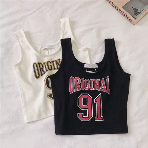 Осенний костюм, трикотажная белая короткая черная базовая майка топ, французский стиль