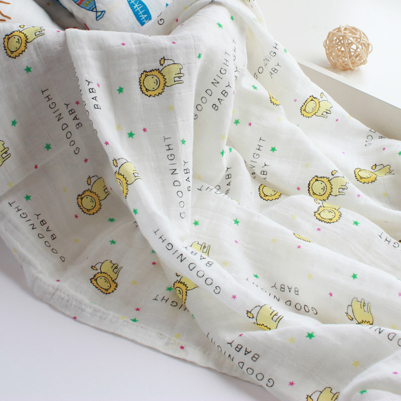 Thin cotton gauze baby napkin baby baby baby swaddling baby wrapped in breathable cart cover