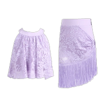 WJJdance Latin dance wear for girls 2024 new split lace short top tassel skirt suit