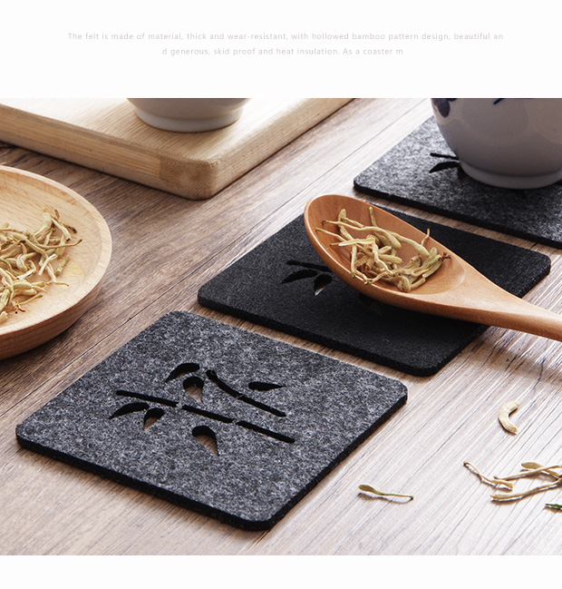Tấm cách nhiệt chịu nhiệt mat Chống trượt nồi mat bàn mat nước cốc mat trà coaster Thời trang coaster bát mat - Tách cốc cafe giữ nhiệt