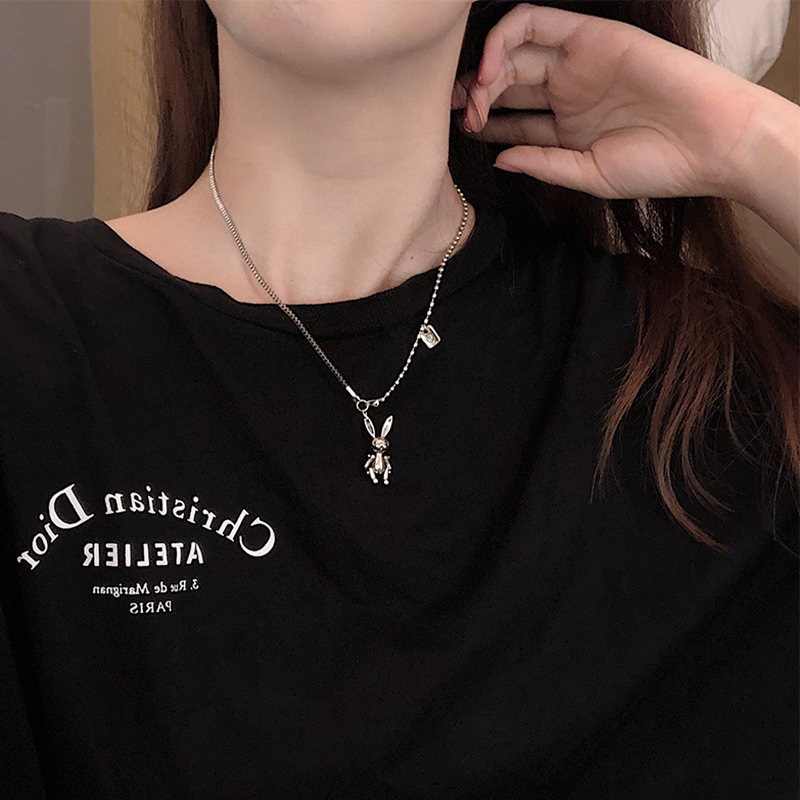 X15022020 new pattern Necklace Light luxury Minority tide Hip hop necklace female ins Cold wind have more cash than can be accounted for Pendants sweater chain