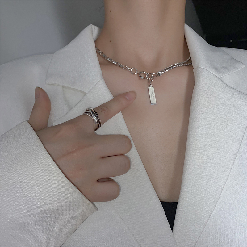 X18622020 new pattern Necklace Light luxury Minority tide Hip hop necklace female ins Cold wind have more cash than can be accounted for Pendants sweater chain