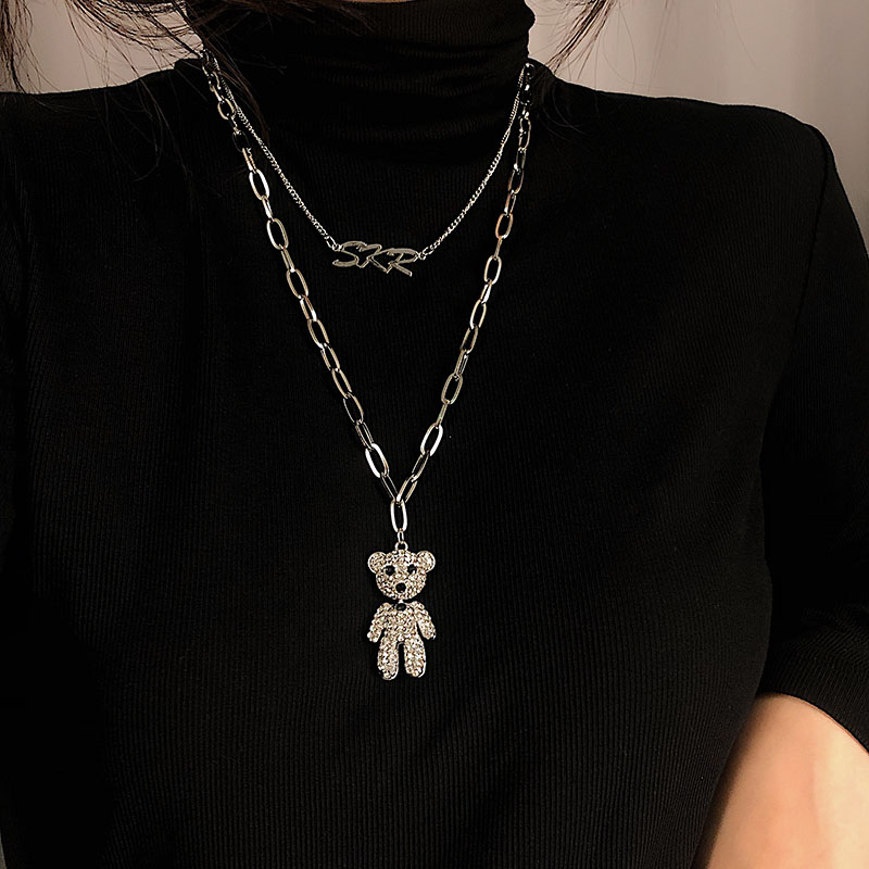 X20132020 new pattern Necklace Light luxury Minority tide Hip hop necklace female ins Cold wind have more cash than can be accounted for Pendants sweater chain