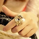 Trang sức nhỏ Hàn Quốc, hợp thời trang, hoang dã, nhẫn ba mảnh, mẫu nữ, phụ kiện sáng tạo chỉ số nhẫn ngón tay, trang sức