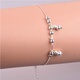 Vòng tay bạc 925 sterling nữ phiên bản Nhật Bản và Hàn Quốc của vòng tay hạt đơn giản trang sức ngọt vòng tay nam Vòng đeo tay Clasp