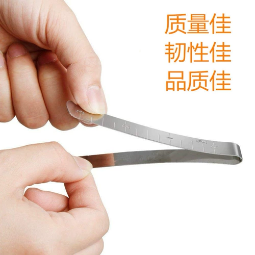 Металлическая швейная швейная зажима 3 -вдворная линейка измерения швейной одежды швейная марка