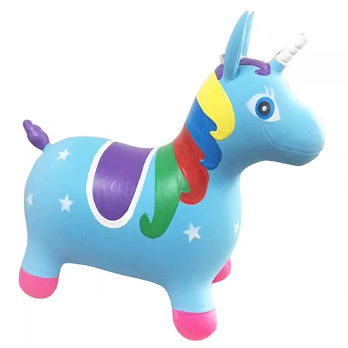 Надувная пони для прыжков, воздушный насос для детского сада, музыкальная шкатулка, увеличенная толщина