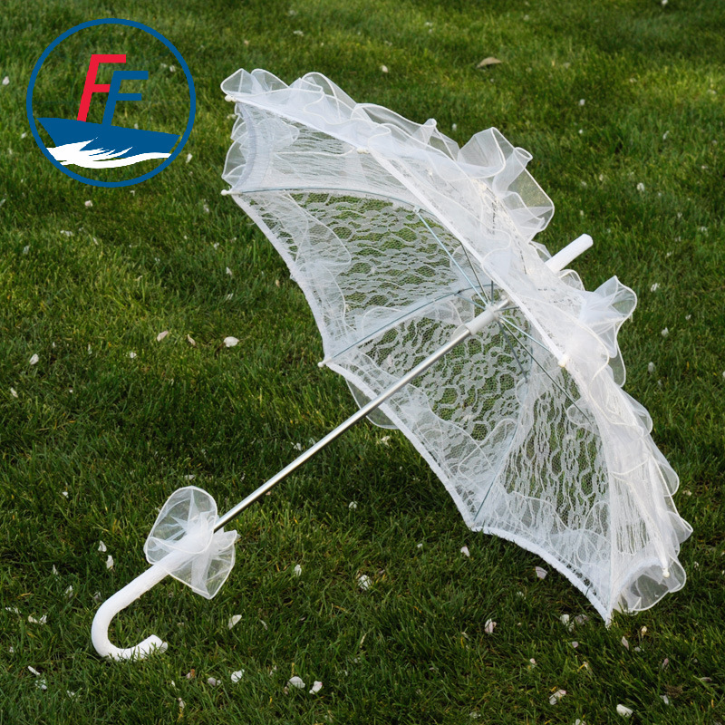 Bridal Wedding Dress Photo Props Lace Umbrella Large European Style Wedding Photography Dance Lace Umbrella