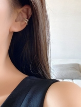 INNOSENSE drill small X ear clip personality Net red earless ear clip female temperament ear jewelry advanced sense French