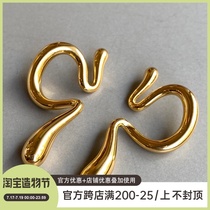 INNOSENSE Knotted ear bone clip Original niche design ear hook no need for pierced ears Comfortable ear clip gold earrings