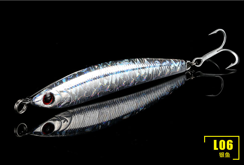 8 Colors Sinking Metal Blade Baits Deep Diving Minnow Lures Fresh Water Bass Swimbait Tackle Gear