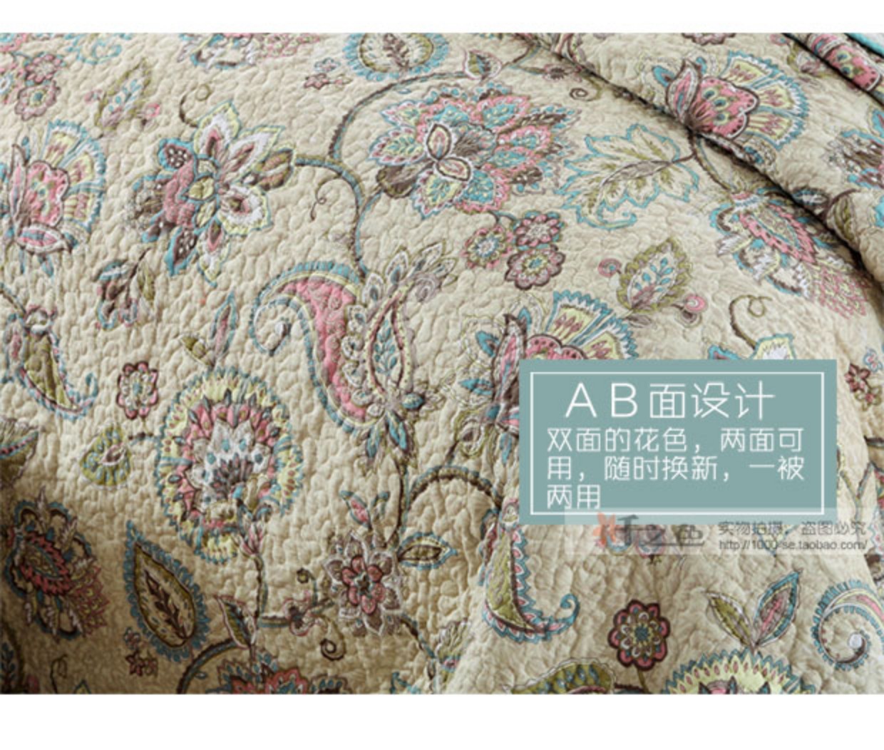 Mỹ retro Perris in chăn bông trải giường ba mảnh bông trải giường là điều hòa không khí bộ ga giường cao cấp