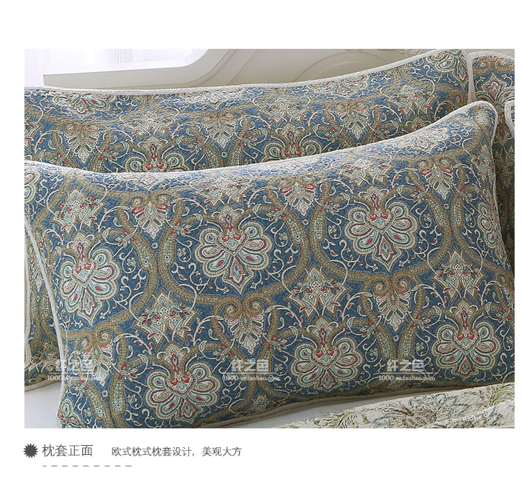 Châu Âu retro đôi QUILT đa năng ba mảnh máy lạnh khăn trải giường trải giường bông cotton mùa hè đang được pad - Trải giường tấm trải giường