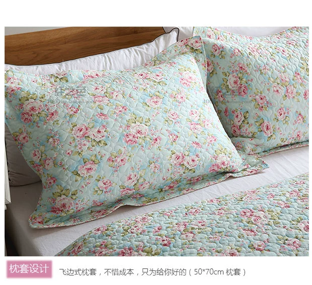 Sợi màu Hàn Quốc trải giường ba mảnh bông điều hòa bông điều hòa là 1,5 mét chăn bởi mùa hè mát mẻ bộ ga giường đẹp