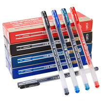 Hobby Total Needle Tube Large Capacity Middle Sex Pen Signature Pen Student With Giant Energy Write 0 5 Disposable Aqueous Pen Ballpoint Pen ball pen Red Pen Teacher Special Batch to change Blue Black 0 35