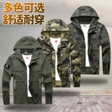 Камуфляжный эластичный хлопковый износостойкий комплект, осенний комбинезон для отдыха, защита от ожогов