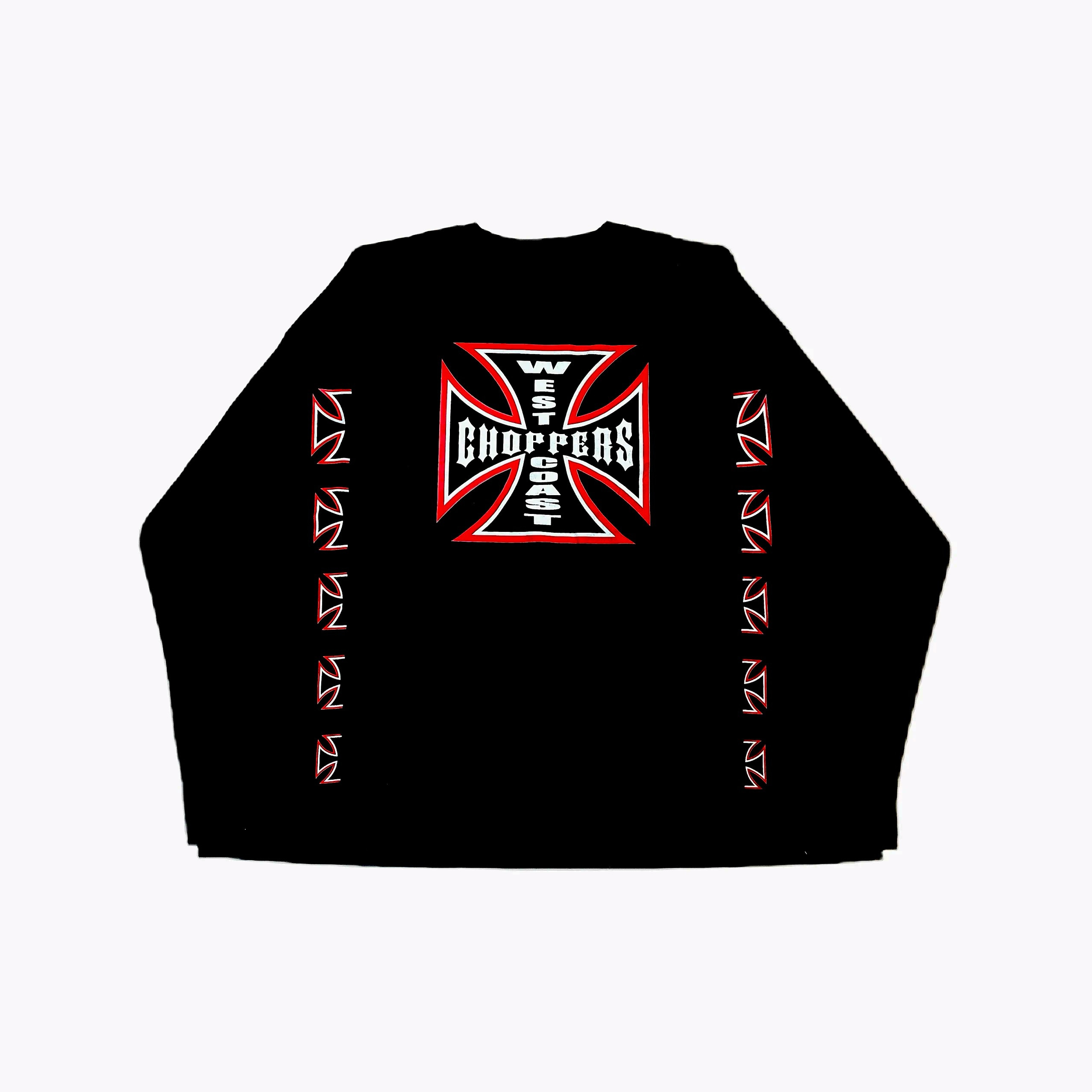 Opium West Coast Choppers Long Sleeves十字架ERD长袖T恤tee-淘宝 