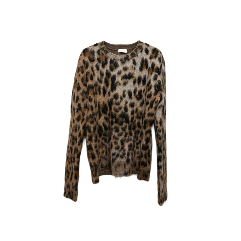 Opium Hedi Boy Sl Leopard Print Sweater Leopard Print Mohair Knit Sweater Opium Hedi Boy Sl Leopard Print Sweater Leopard Print Mohair Knit Sweater