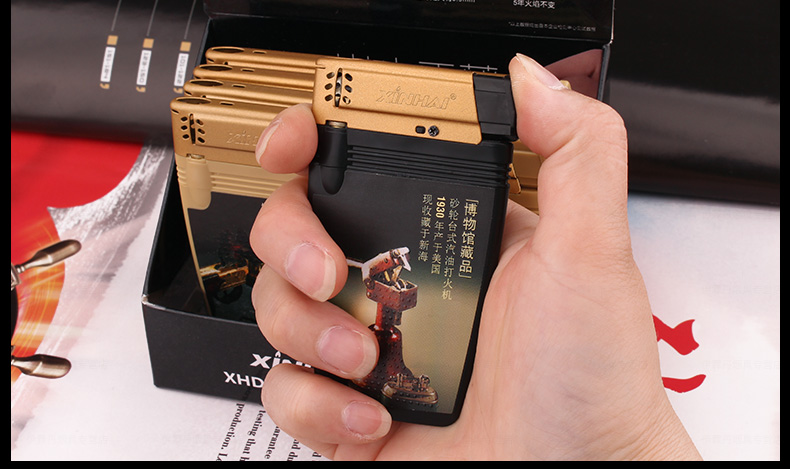 Xinhai siêu mỏng loại thẻ điện tử nhẹ hơn cá tính sáng tạo an toàn van chống cháy nổ nhẹ hơn dùng một lần - Bật lửa cái bật lửa