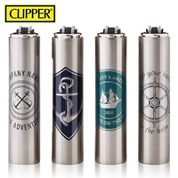 Бесплатная доставка CP22MC испанский CLIPPER зажигалка металлический надувной корпус шлифовальный круг кремень креативный