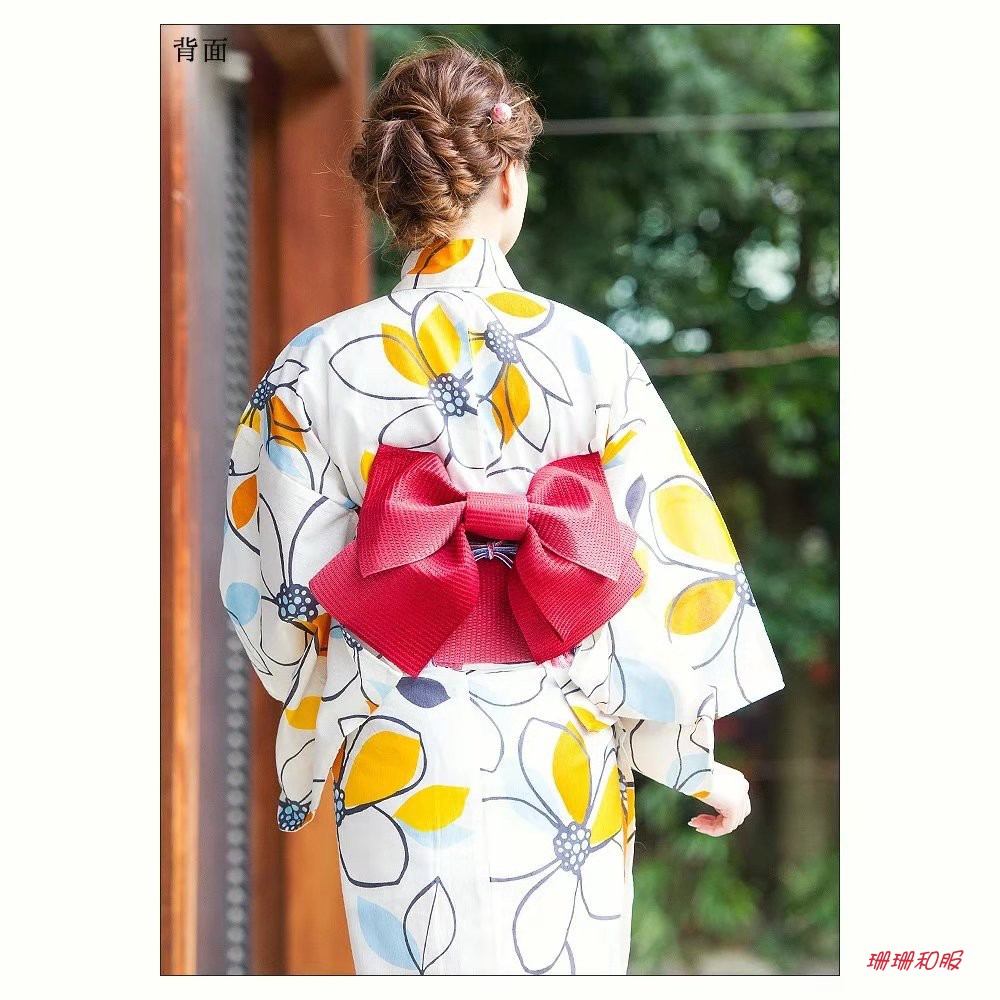 日本和服浴衣女新款正裝和服浴衣yukata Cos旅游和服 Yahoo奇摩拍賣