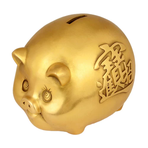 Медная копилка, копилка для денег, китайский гороскоп