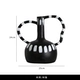 Черная горшка белая точка ваза двойной уши