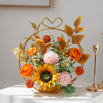 Nordic light extravaganza Fancy Fake Flowers Emulation Floral Furnishing Creative Home Living Room Table Flower Pendulum flower Decorative Floral Pendulum