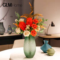 Nordic light and luxurious upscale peony emulation bouquet drawing room Swaying Pieces Home Table Dry Flowers Fake Floral Decorations Furnishing