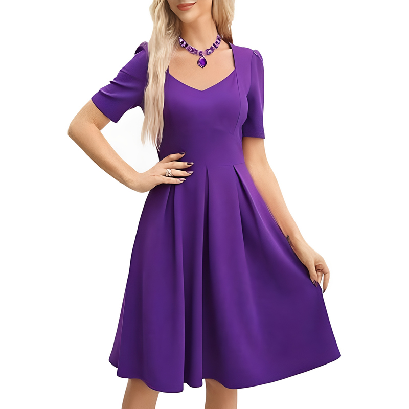 Amazon Vintage Cocktail Dress with Pockets V-Neck Graduation Season Outdoor Wedding Flared Skirt Jhs102 Amazon Vintage Cocktail Dress with Pockets V-Neck Graduation Season Outdoor Wedding Flared Skirt Jhs102