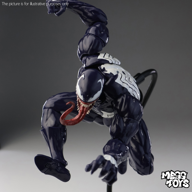 Mess Toys Venom Ultimate Spider-Man Deadly Neighbor Articulated Action Figure Model