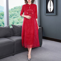 New new product order special Shenzhen brand middle-aged womens new loose fashion Chinese ethnic dress
