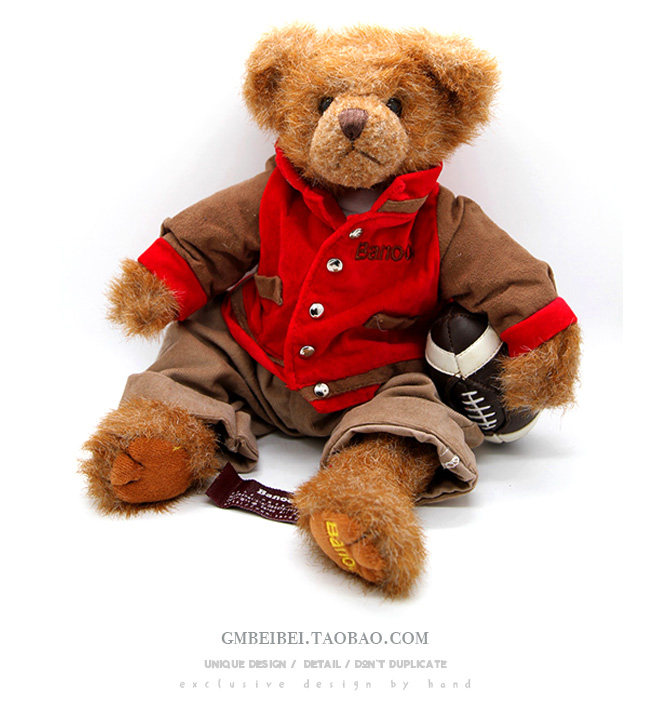 Collection of cute five joints teddy bear olives handwear dolly bear wool suede toy male girl presents