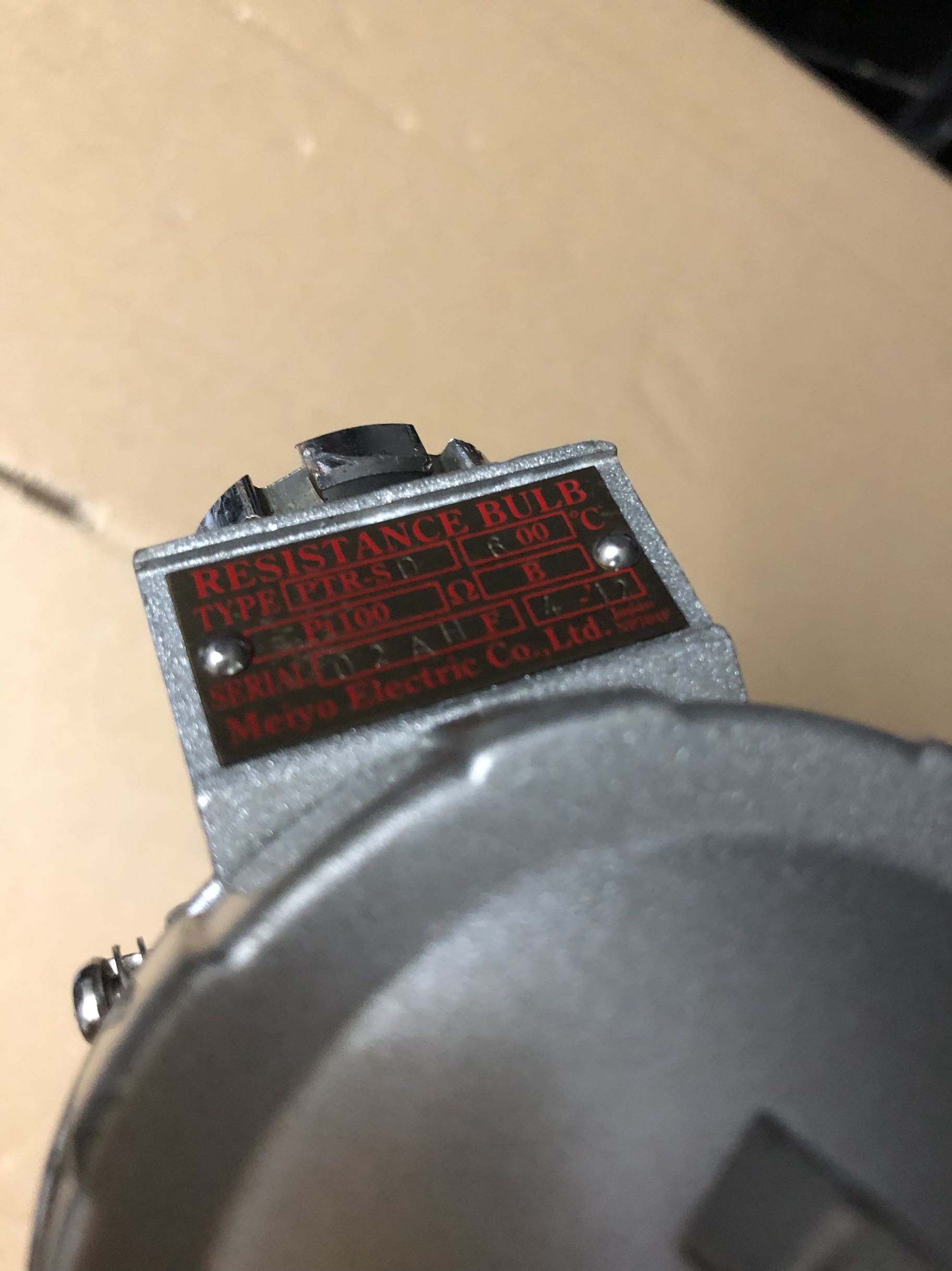 MEIYO RESISTANCE BULB PTR-SD PT100 600 DEGREES Diameter 152 Long 160