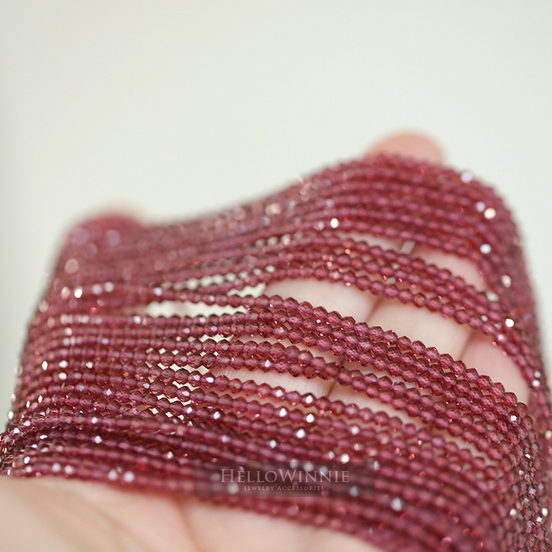 Indian Natural Garnet Faceted Mini Abacus Beads DIY Spacer Beads, Neatly Arranged, Shiny, Clean, Good Quality
