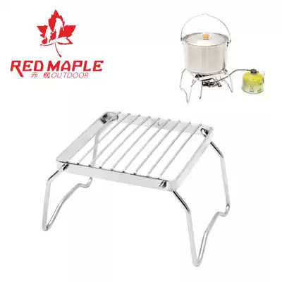 Outdoor portable mini stainless steel folding grill stove top pot holder charcoal heat-resistant barbecue mesh