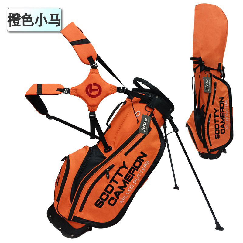 Orange pony golf stand bag large capacity