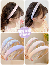 Head hoop girl child pressed hair clamp elementary school 2023 new hair bundle not tight head sweet slide