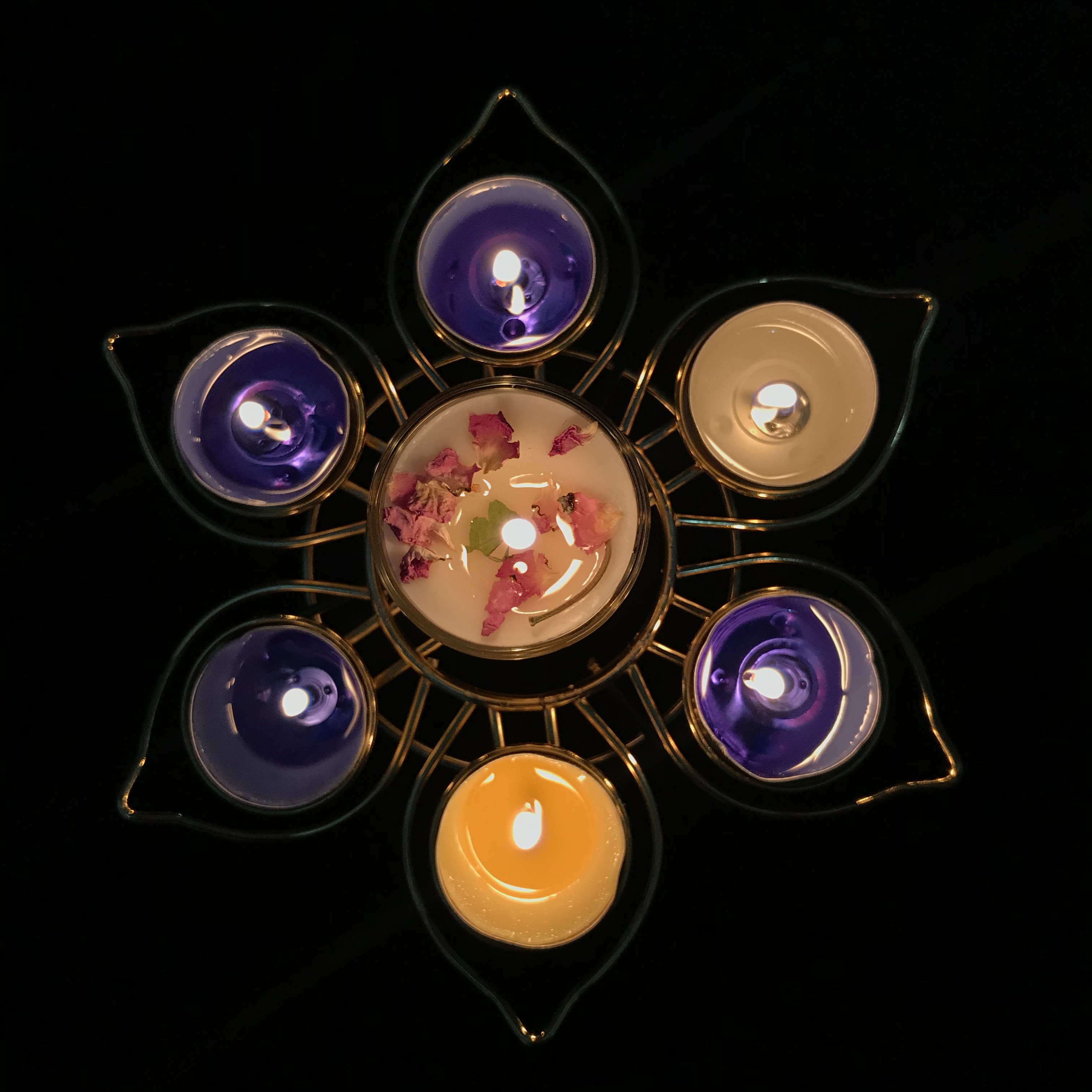 European soft candlelight dinner Copper candlestick tea wax wedding ornaments Home scented candles