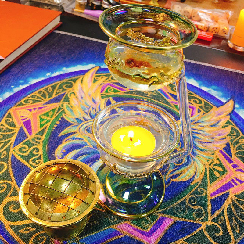 Egyptian specialty scented lamp candle perfume bottle glass candle