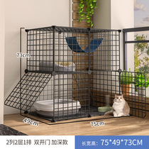 Small Cage Kitty Special Villa Small Medium Dog Home Interior Super Large Space With Toilet Cat Iron Wire Cage