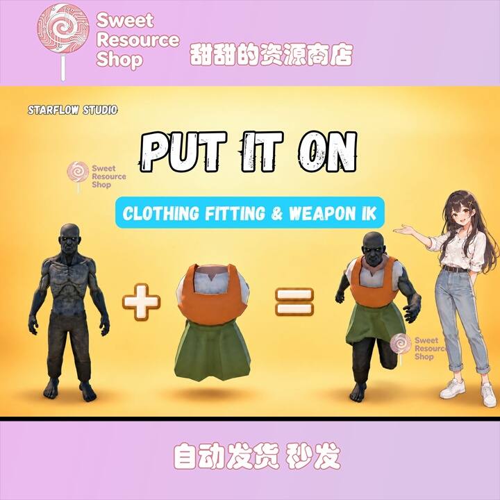 Unity Put It on Clothing Fitting Weapon Ik 1.0 Includes More Features for Clothing Try-On