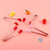 Dried fruit biscuit household artifact mini cute padded kitchen number tweezers potato chips snack clip snack clip not dirty hands