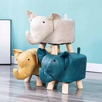 Animal bench small bench low stool adult shoe stool home door can be used to change shoes net red animal shape living room