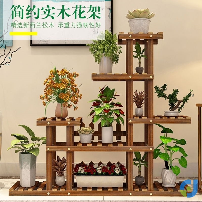 Balcony Flower Shelf 2021 New Living Room Shelf Multilayer Indoor Floor Leaning Wall Multi-Meat Plant Flowers Shelf Home