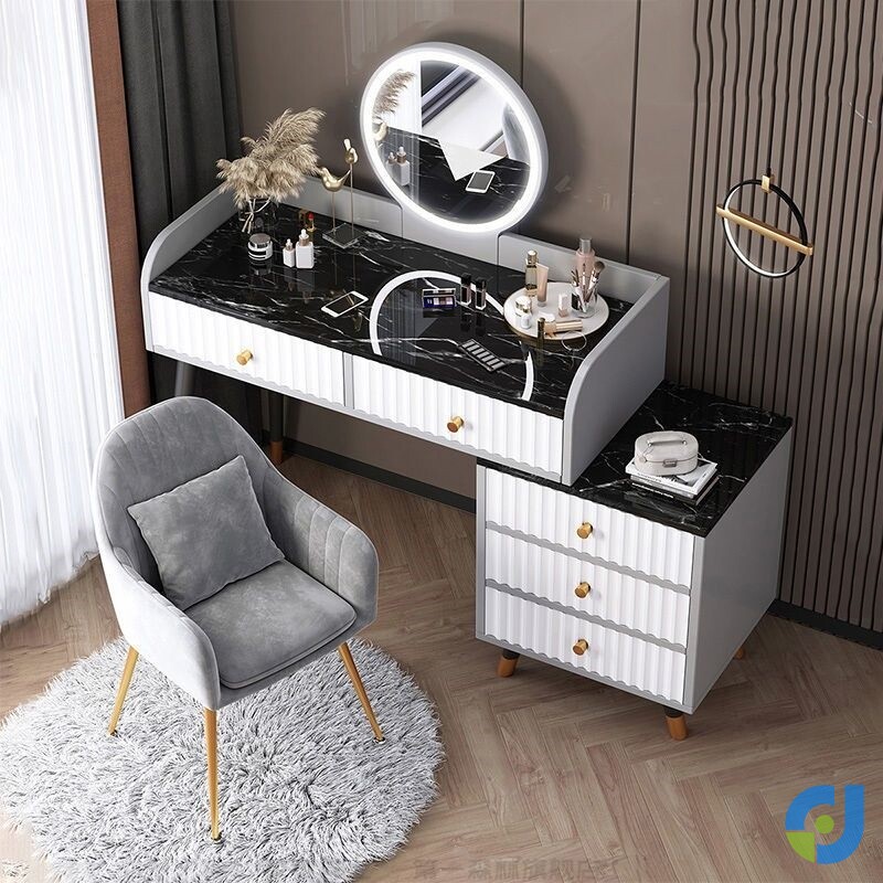 Makeup Bench Mirror Light Extravagant Advanced Makeup Table Tennis Red Ins Wind Makeup Table Extravagant Bedroom Small Master Bedroom Table