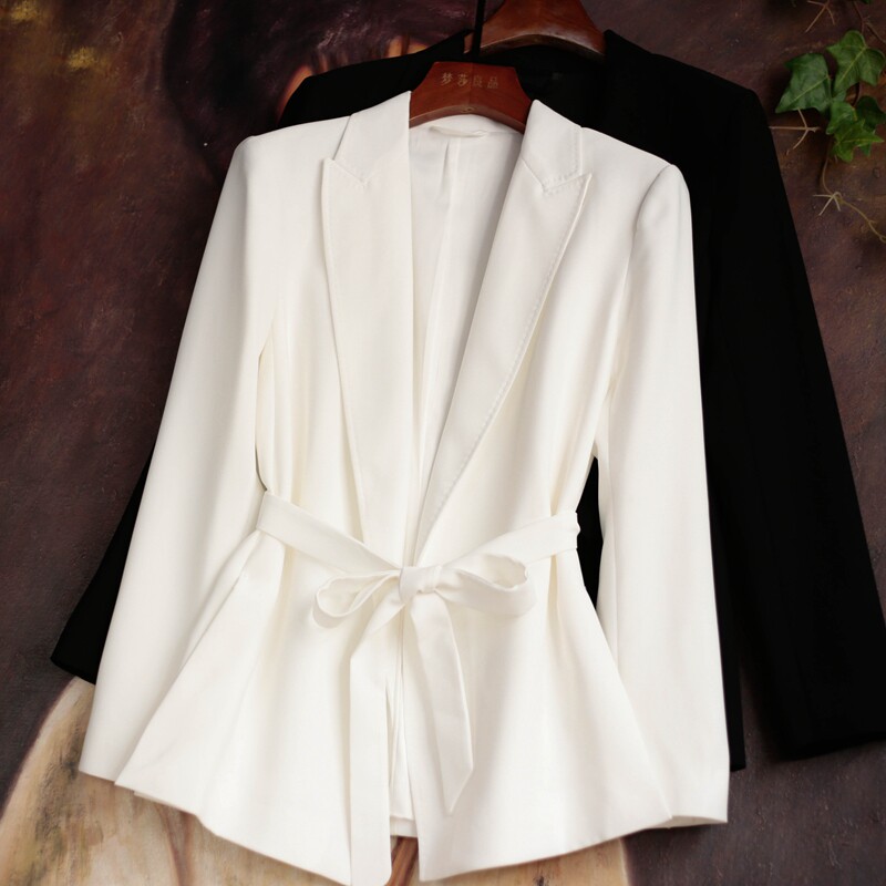 Spot love to the bone in the back of the skull slim long sleeve lacing three vinegar ester fabric suit jacket M9931